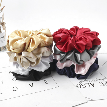 UNIQ Wholesale 2021 Customize Mulbery Silk Hair Tie Hair Accessories Silk Scrunchies For Women